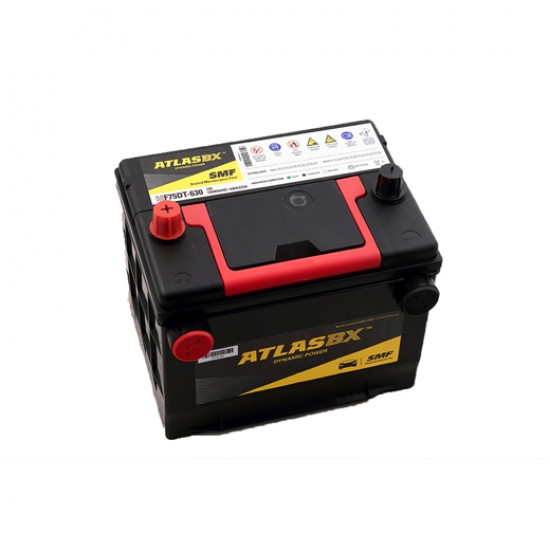 Μπαταρία AtlasBX MF75DT-630 Sealed Maintenance Free | 75AH / Volt:12 / EN:630 / Πολικότητα: Αριστερά το +
