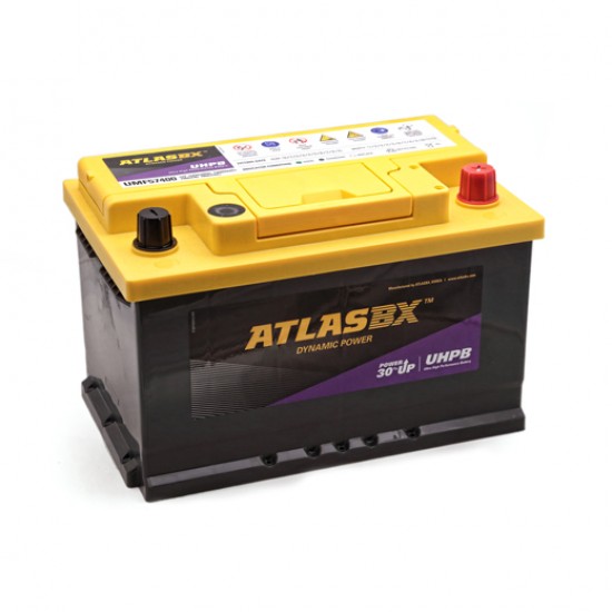 Μπαταρία AtlasBX UMF57400 Ultra High Performance | 74AH / Volt:12 / EN:750 / Πολικότητα: Δεξιά το +