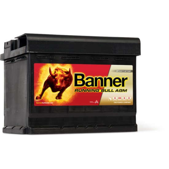 Μπαταρία Banner 56001 RUNNING BULL - AGM | 60AH / Volt:12 / EN:640 / Πολικότητα: Δεξιά το +