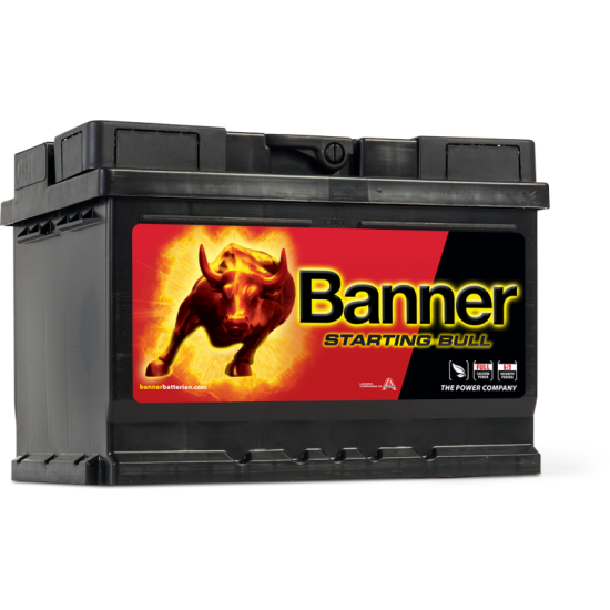 Μπαταρία Banner 56009 STARTING BULL 12V | 60AH / Volt:12 / EN:480 / Πολικότητα: Δεξιά το +