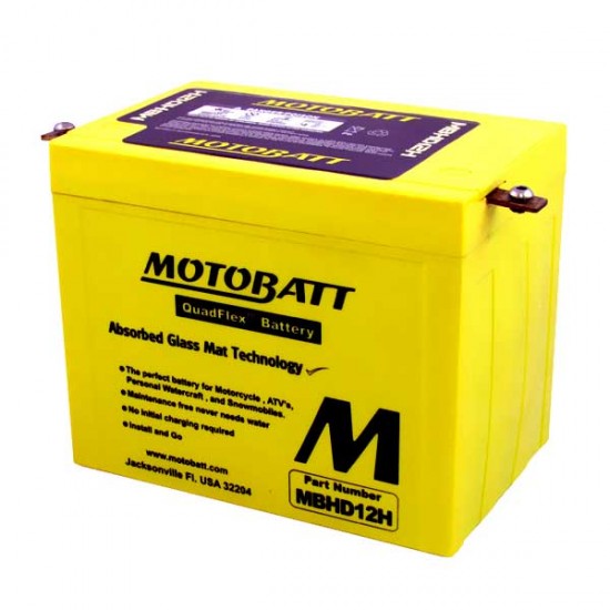 Μπαταρία MOTOBATT MBHD12H - GEL | 33AH / Volt:12 / EN:390 / Πολικότητα: Αριστερά και Δεξιά +