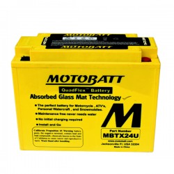 Μπαταρία MOTOBATT MBTX24U - GEL | 25AH / Volt:12 / EN:300 / Πολικότητα: Αριστερά και Δεξιά + Μπαταρία MOTOBATT MBTX24U - GEL | 25AH / Volt:12 / EN:300 / Πολικότητα: Αριστερά και Δεξιά +