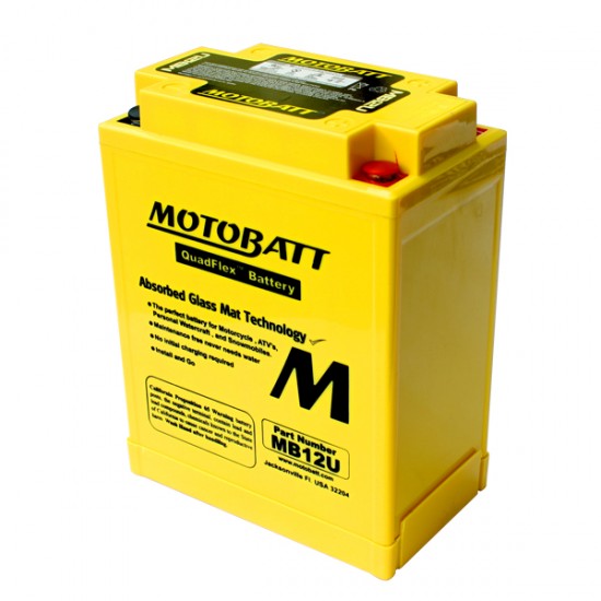 Μπαταρία MOTOBATT MB12U - GEL | 15AH / Volt:12 / EN:160 / Πολικότητα: Αριστερά και Δεξιά +