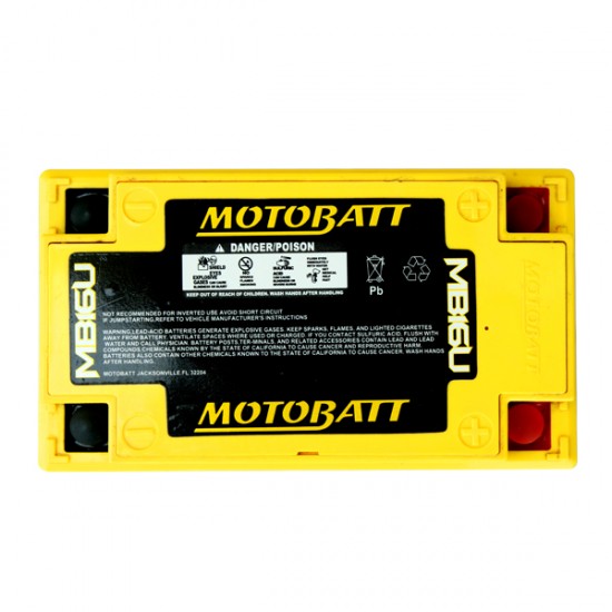 Μπαταρία MOTOBATT MB16U - GEL | 20AH / Volt:12 / EN:240 / Πολικότητα: Αριστερά και Δεξιά +