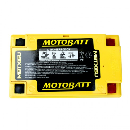 Μπαταρία MOTOBATT MBTX16U - GEL | 19AH / Volt:12 / EN:250 / Πολικότητα: Αριστερά και Δεξιά +