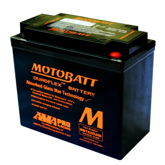 Μπαταρία MOTOBATT MBTX20U HD - GEL | 21AH / Volt:12 / EN:310 / Πολικότητα: Αριστερά και Δεξιά +