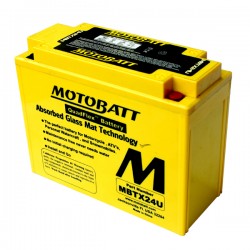Μπαταρία MOTOBATT MBTX24U - GEL | 25AH / Volt:12 / EN:300 / Πολικότητα: Αριστερά και Δεξιά + Μπαταρία MOTOBATT MBTX24U - GEL | 25AH / Volt:12 / EN:300 / Πολικότητα: Αριστερά και Δεξιά +