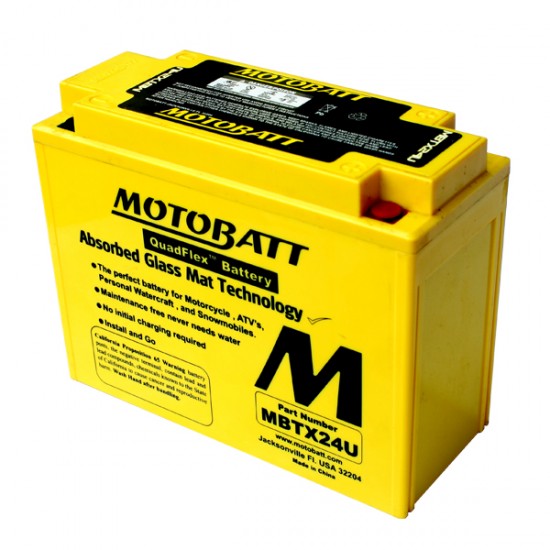 Μπαταρία MOTOBATT MBTX24U - GEL | 25AH / Volt:12 / EN:300 / Πολικότητα: Αριστερά και Δεξιά +