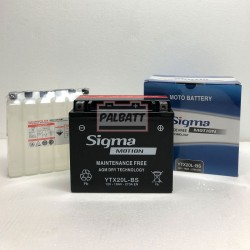 ΜΠΑΤΑΡΙΑ SIGMA SB-YTX20L-BS AGM | 18AH / VOLT:12 / EN:270 / ΠΟΛΙΚΟΤΗΤΑ: Δεξιά το +