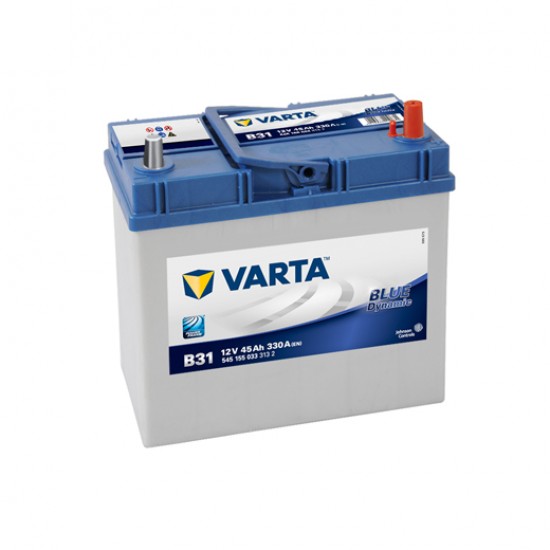Μπαταρία Varta B31 Blue Dynamic | 545 155 033 | 45AH / Volt:12 / EN:330 / Πολικότητα: Δεξιά το +