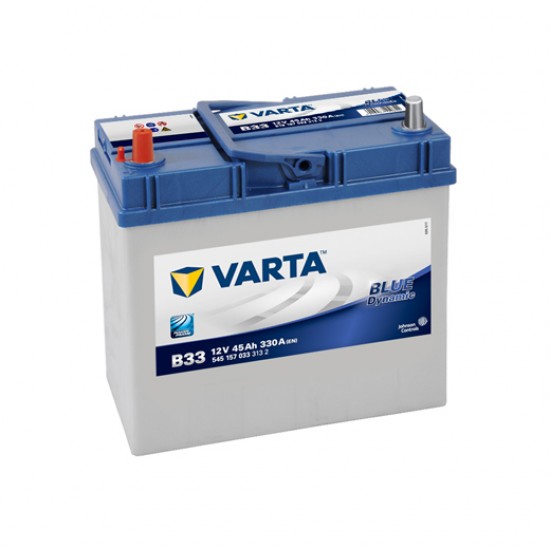Μπαταρία Varta B33 Blue Dynamic | 545 157 033 | 45AH / Volt:12 / EN:330 / Πολικότητα: Αριστερά το +