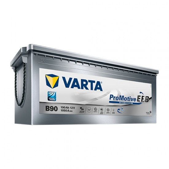 Μπαταρία Varta B90 ProMotive EFB | 690 500 105 | 190AH / Volt:12 / EN:1000 / Πολικότητα: Αριστερά το + (Πλάι)