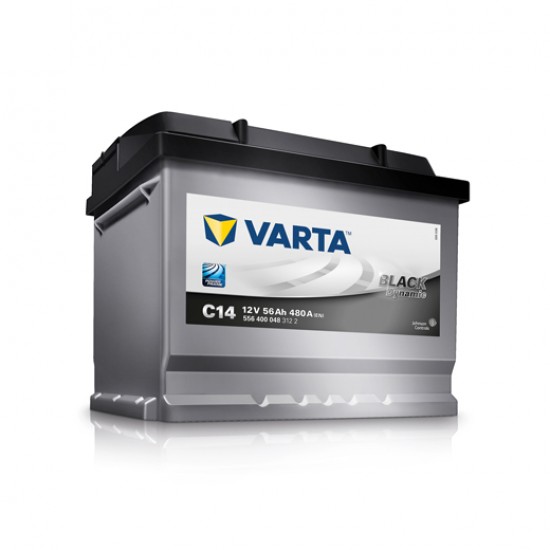 Μπαταρία Varta C14 BLACK Dynamic | 556 400 048 | 56AH / Volt:12 / EN:480 / Πολικότητα: Δεξιά το + Μπαταρία Varta C14 BLACK Dynamic | 556 400 048 | 56AH / Volt:12 / EN:480 / Πολικότητα: Δεξιά το +