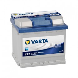 Μπαταρία Varta C22 Blue Dynamic | 552 400 047 | 52AH / Volt:12 / EN:470 / Πολικότητα: Δεξιά το + Μπαταρία Varta C22 Blue Dynamic | 552 400 047 | 52AH / Volt:12 / EN:470 / Πολικότητα: Δεξιά το +