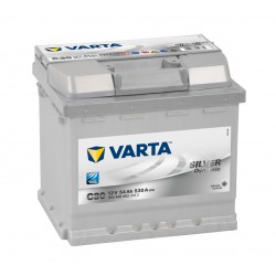 Μπαταρία Varta C30 SILVER Daynamic | 554 400 053 | 54AH / Volt:12 / EN:530 / Πολικότητα: Δεξιά το + Μπαταρία Varta C30 SILVER Daynamic | 554 400 053 | 54AH / Volt:12 / EN:530 / Πολικότητα: Δεξιά το +