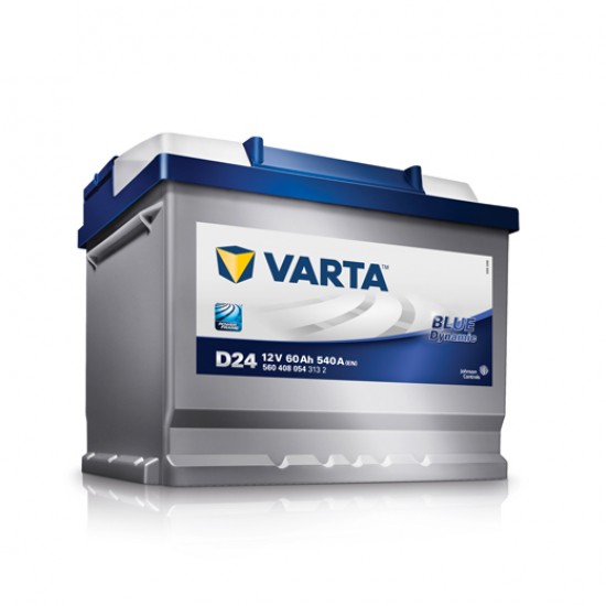 Μπαταρία Varta D24 Blue Dynamic | 560 408 054 | 60AH / Volt:12 / EN:540 / Πολικότητα: Δεξιά το +