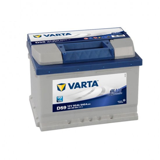 Μπαταρία Varta D59 Blue Dynamic | 560 409 054 | 60AH / Volt:12 / EN:540 / Πολικότητα: Δεξιά το +