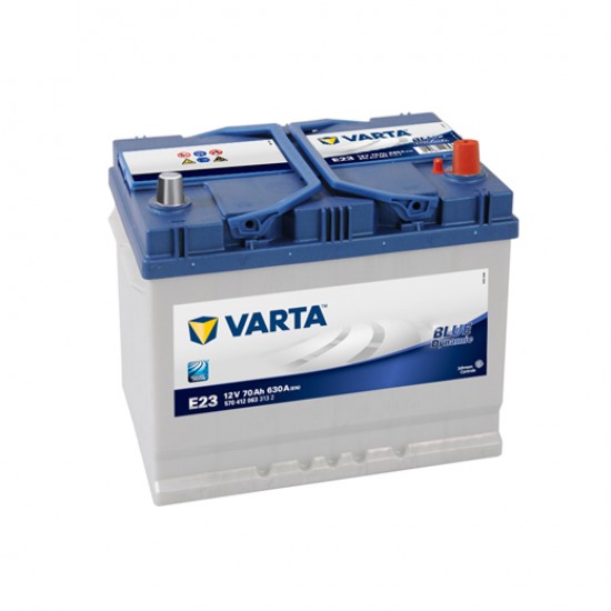 Μπαταρία Varta E23 Blue Dynamic | 570 412 063 | 70AH / Volt:12 / EN:630 / Πολικότητα: Δεξιά το +