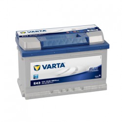 Μπαταρία Varta E43 Blue Dynamic | 560 127 054 | 72AH / Volt:12 / EN:680 / Πολικότητα: Δεξιά το + Μπαταρία Varta E43 Blue Dynamic | 560 127 054 | 72AH / Volt:12 / EN:680 / Πολικότητα: Δεξιά το +
