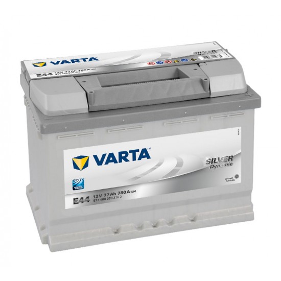 Μπαταρία Varta E44 SILVER Daynamic | 577 400 078 | 77AH / Volt:12 / EN:780 / Πολικότητα: Δεξιά το +