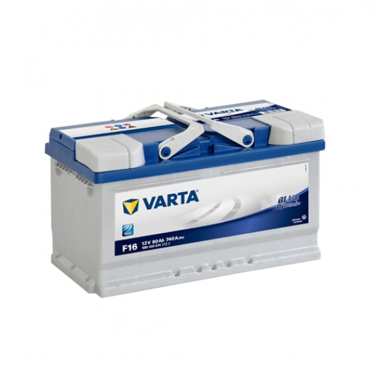 Μπαταρία Varta F16 Blue Dynamic | 580 400 074 | 80AH / Volt:12 / EN:740 / Πολικότητα: Δεξιά το + Μπαταρία Varta F16 Blue Dynamic | 580 400 074 | 80AH / Volt:12 / EN:740 / Πολικότητα: Δεξιά το +