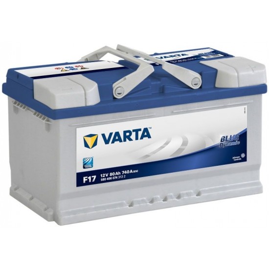 Μπαταρία Varta F17 Blue Dynamic | 580 406 074 | 80AH / Volt:12 / EN:740 / Πολικότητα: Δεξιά το +