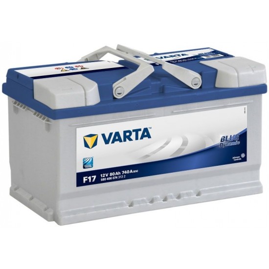 Μπαταρία Varta F17 Blue Dynamic | 580 406 074 | 80AH / Volt:12 / EN:740 / Πολικότητα: Δεξιά το + Μπαταρία Varta F17 Blue Dynamic | 580 406 074 | 80AH / Volt:12 / EN:740 / Πολικότητα: Δεξιά το +