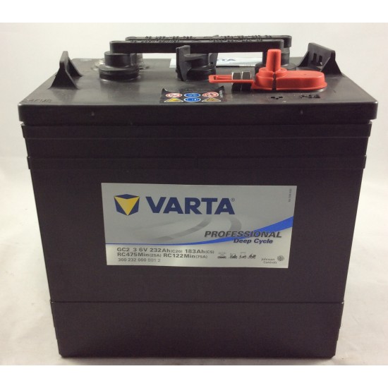 Μπαταρία Varta GC2-3 Professional - Deep cycle | 300 232 000 | 232AH / Volt:6 / EN:- / Πολικότητα: Δεξιά το +