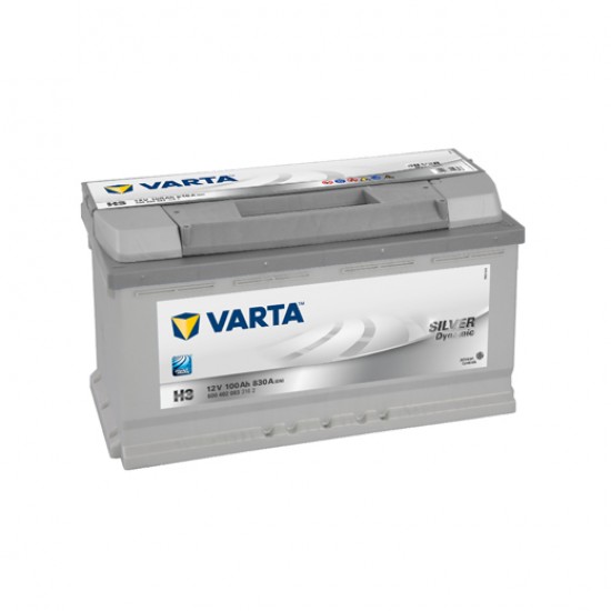 Μπαταρία Varta H3 SILVER Daynamic | 600 402 083 | 100AH / Volt:12 / EN:830 / Πολικότητα: Δεξιά το +