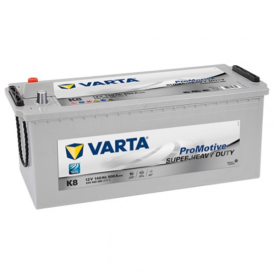 Μπαταρία Varta K8 ProMotive BLUE | 640 400 080 | 140AH / Volt:12 / EN:800 / Πολικότητα: Αριστερά το + (Πλάι)