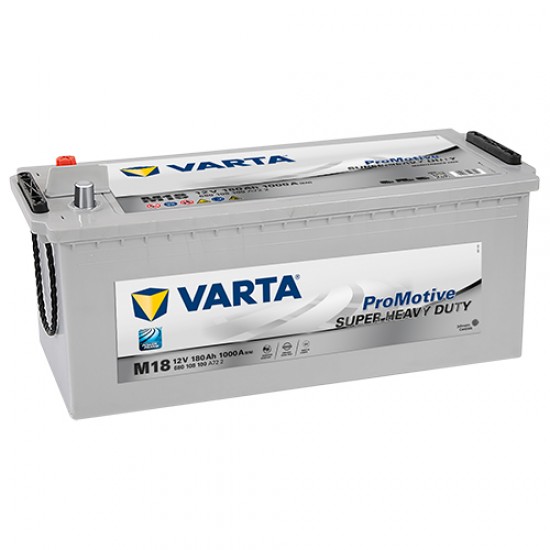 Μπαταρία Varta M18 ProMotive SILVER | 680 108 100 | 180AH / Volt:12 / EN:1000 / Πολικότητα: Αριστερά το + (Πλάι)