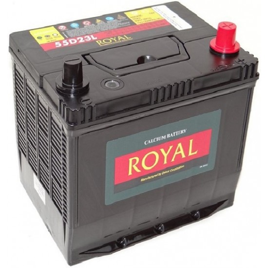 ΜΠΑΤΑΡΙΑ ROYAL R55D23L | 60AH / VOLT:12 / EN:490 / ΠΟΛΙΚΟΤΗΤΑ: Δεξιά το +