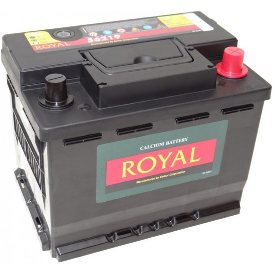 ΜΠΑΤΑΡΙΑ ROYAL R56219 | 62AH / VOLT:12 / EN:580 / ΠΟΛΙΚΟΤΗΤΑ: Δεξιά το +