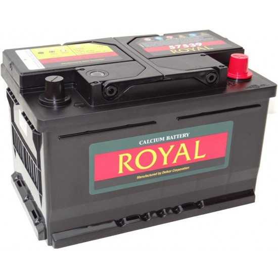 ΜΠΑΤΑΡΙΑ ROYAL R57539 | 75AH / VOLT:12 / EN:630 / ΠΟΛΙΚΟΤΗΤΑ: Δεξιά το +