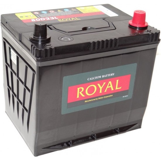 ΜΠΑΤΑΡΙΑ ROYAL R80D26L | 75AH / VOLT:12 / EN:580 / ΠΟΛΙΚΟΤΗΤΑ: Δεξιά το +