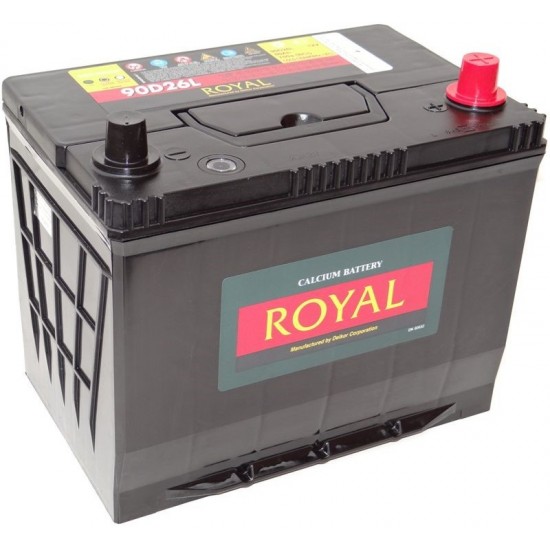 ΜΠΑΤΑΡΙΑ ROYAL R90D26L | 80AH / VOLT:12 / EN:700 / ΠΟΛΙΚΟΤΗΤΑ: Δεξιά το +