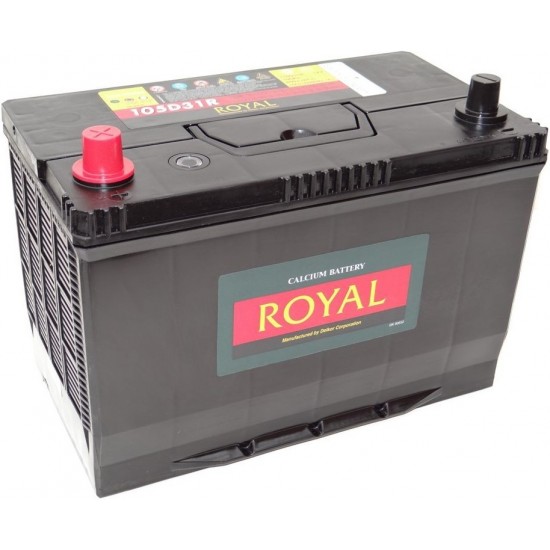 ΜΠΑΤΑΡΙΑ ROYAL R105D31R | 90AH / VOLT:12 / EN:680 / ΠΟΛΙΚΟΤΗΤΑ: Αριστερά το +