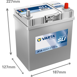 Μπαταρία Varta A14 Dynamic | 540 126 033 | 40AH / Volt:12 / EN:330 / Πολικότητα: Δεξιά το +