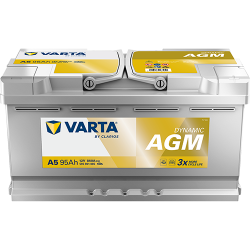 Μπαταρία Varta A5 Dynamic - AGM | 595 901 095 | 95AH / Volt:12 / EN:850 / Πολικότητα: Δεξιά το +
