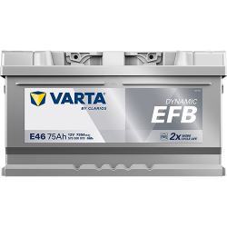 Μπαταρία Varta E46 Dynamic - EFB | 575 500 073 | 75AH / Volt:12 / EN:730 / Πολικότητα: Δεξιά το +