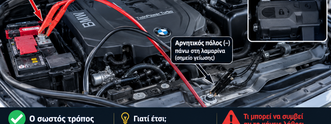 Ποιος είναι ο σωστός τρόπος να βάζω μπρος με καλώδια στα αυτοκίνητα με τεχνολογία Start Stop;