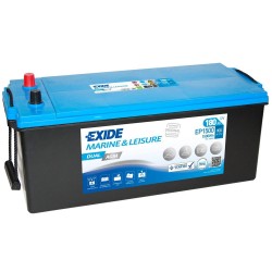 Μπαταρία EXIDE DUAL AGM EP1500 | 180AH / Volt:12 / EN:900 / Πολικότητα: Αριστερά το + (Πλάι)